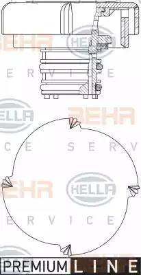 BEHR HELLA Service 8MY 376 743-431 - Bouchon, réservoir de liquide de refroidissement cwaw.fr