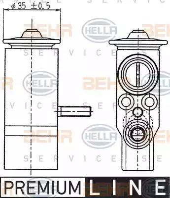 BEHR HELLA Service 8UW 351 239-021 - Détendeur, climatisation cwaw.fr