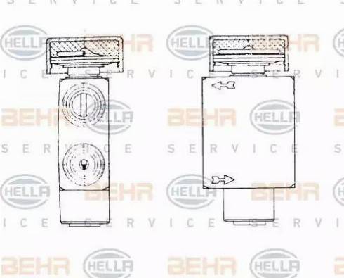 BEHR HELLA Service 8UW 351 234-031 - Détendeur, climatisation cwaw.fr