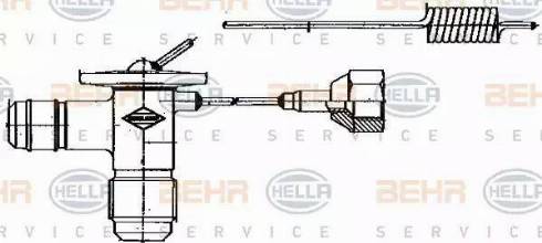 BEHR HELLA Service 8UW 351 235-001 - Détendeur, climatisation cwaw.fr