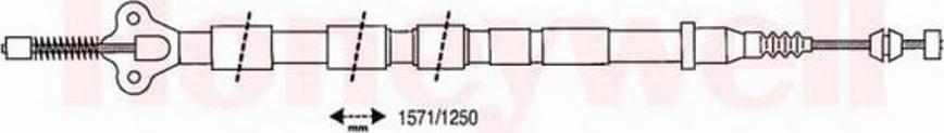 BENDIX 434381B - Tirette à câble, frein de stationnement cwaw.fr