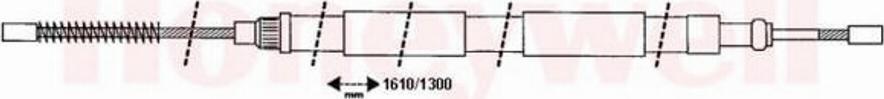 BENDIX 431290B - Tirette à câble, frein de stationnement cwaw.fr