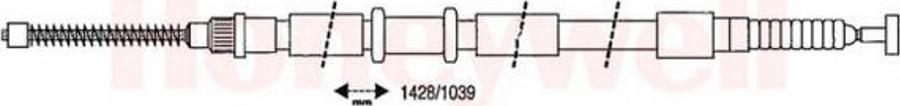 BENDIX 432652B - Tirette à câble, frein de stationnement cwaw.fr