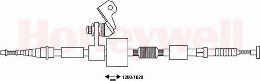 BENDIX 432893 B - Tirette à câble, frein de stationnement cwaw.fr