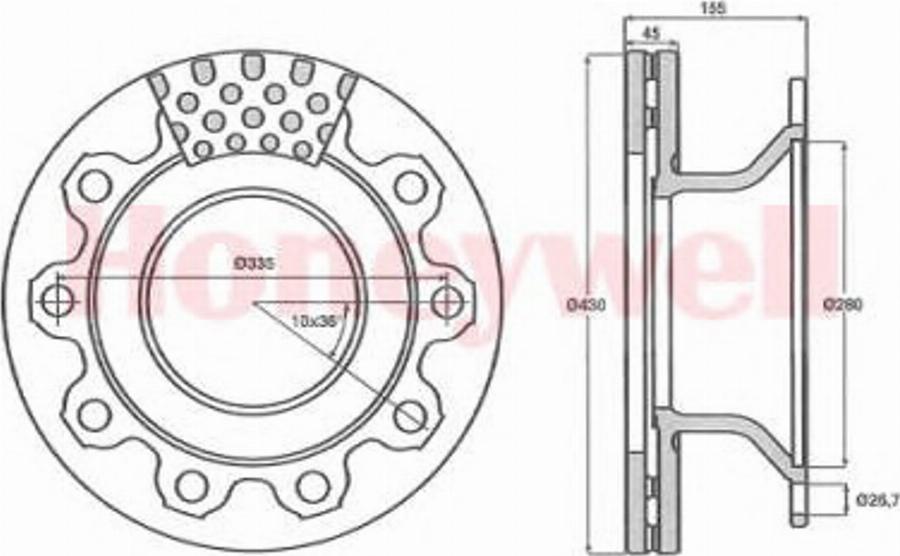 BENDIX 569020B - Disque de frein cwaw.fr