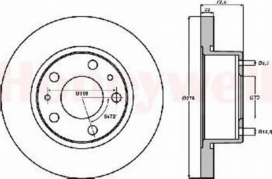 BENDIX 569104 B - Disque de frein cwaw.fr