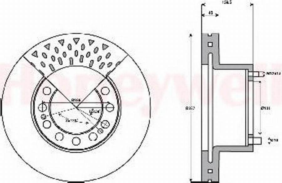 BENDIX 569108B - Disque de frein cwaw.fr