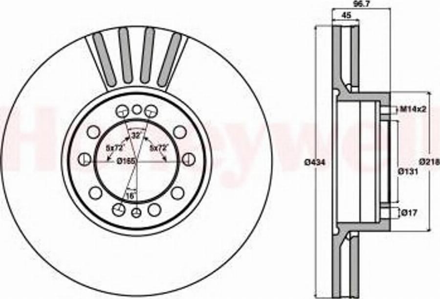 BENDIX 569113B - Disque de frein cwaw.fr