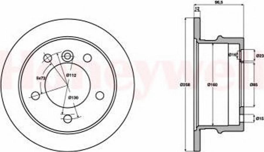 BENDIX 569120 B - Disque de frein cwaw.fr