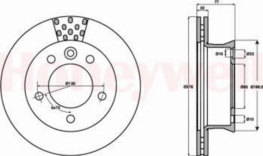 BENDIX 569122 B - Disque de frein cwaw.fr