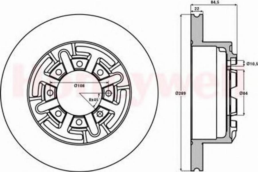 BENDIX 562469B - Disque de frein cwaw.fr