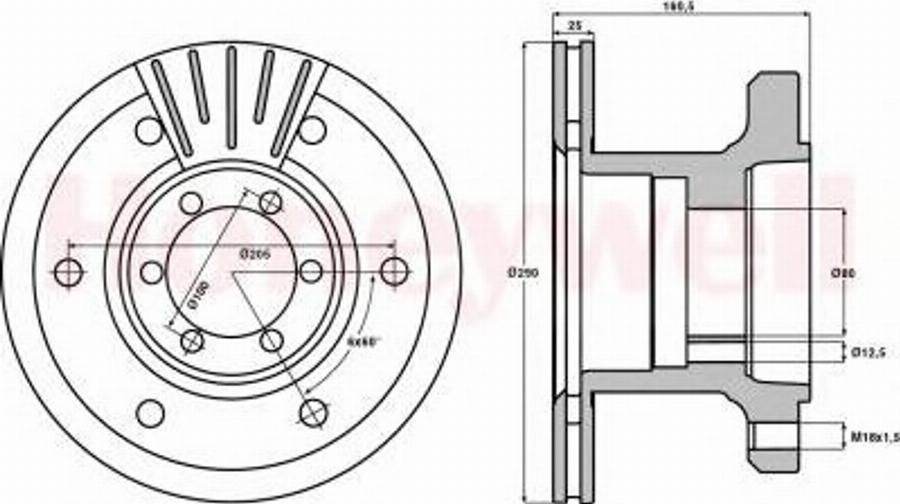 BENDIX 562468B - Disque de frein cwaw.fr