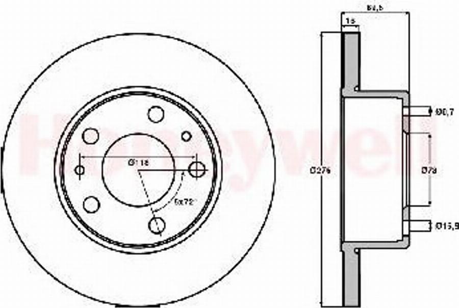 BENDIX 562480B - Disque de frein cwaw.fr