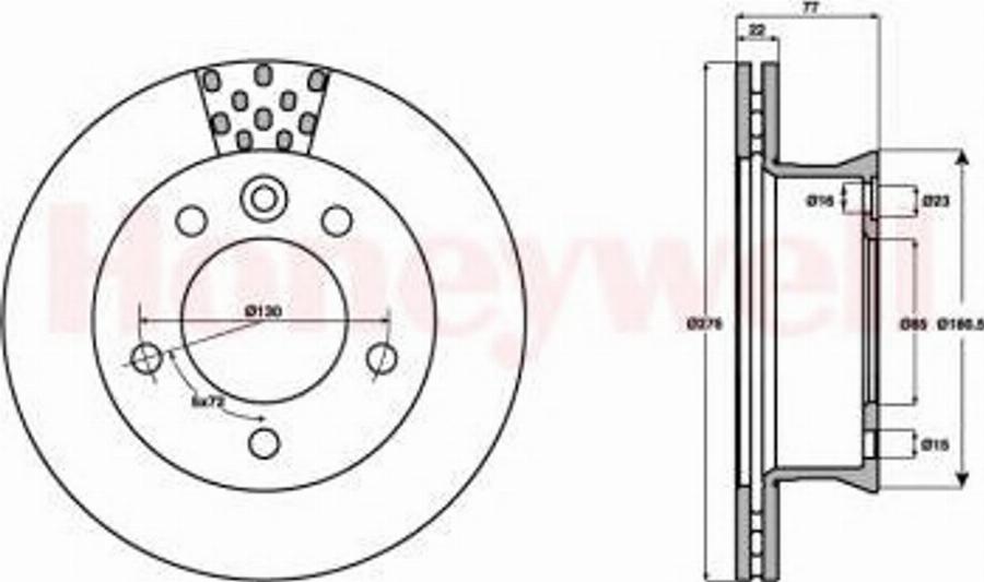 BENDIX 562483B - Disque de frein cwaw.fr