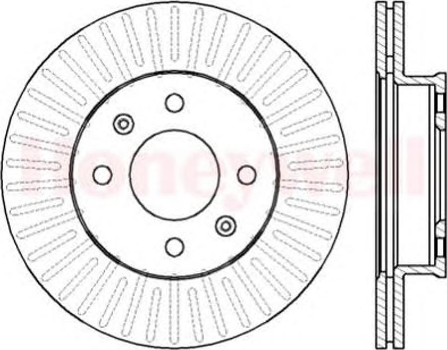 BENDIX 562425B - Disque de frein cwaw.fr