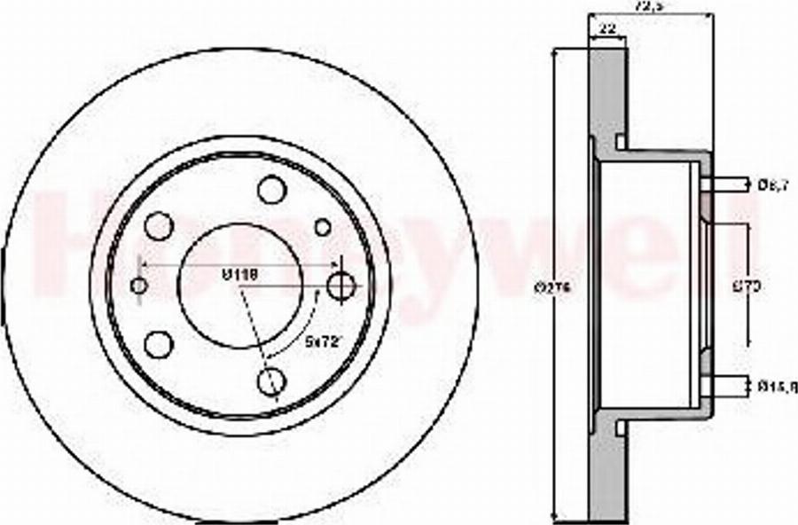 BENDIX 562478B - Disque de frein cwaw.fr