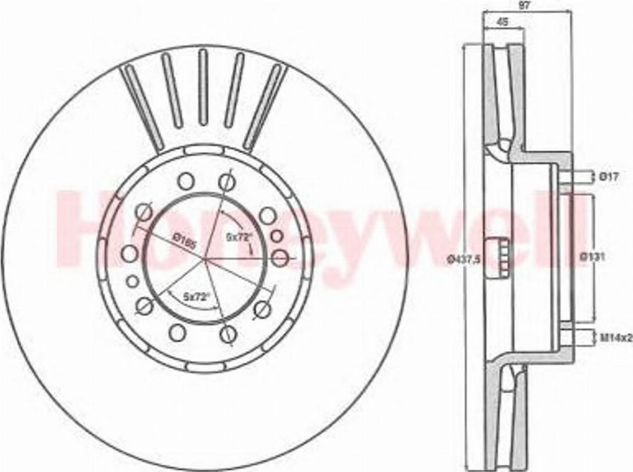 BENDIX 567953B - Disque de frein cwaw.fr