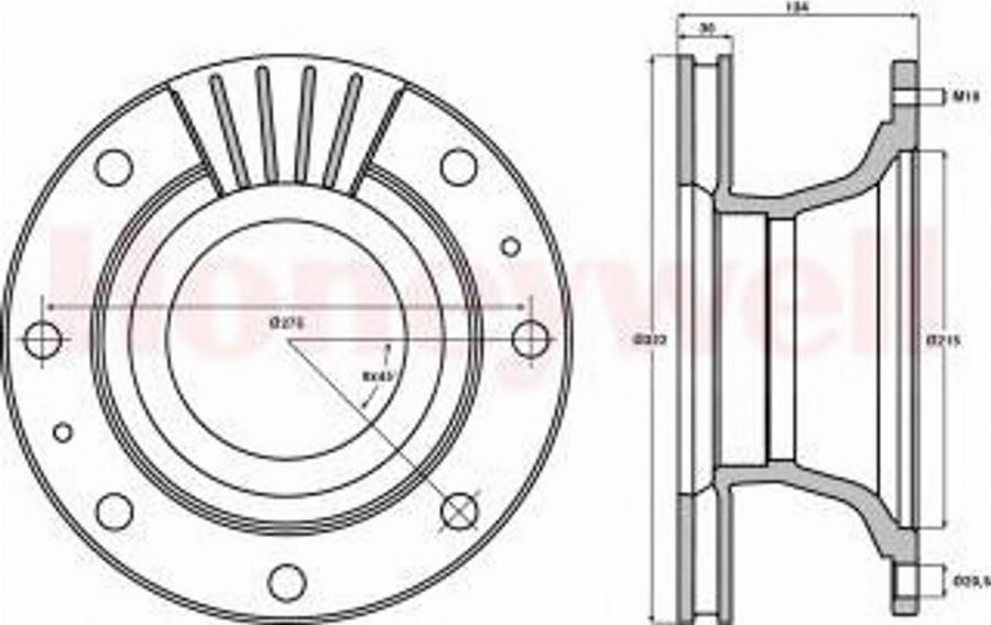 BENDIX 567116B - Disque de frein cwaw.fr