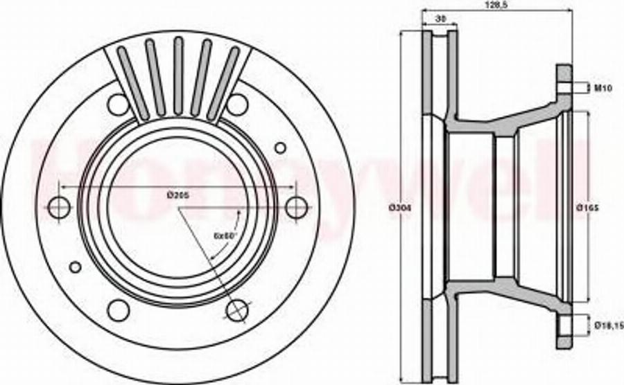 BENDIX 567127B - Disque de frein cwaw.fr