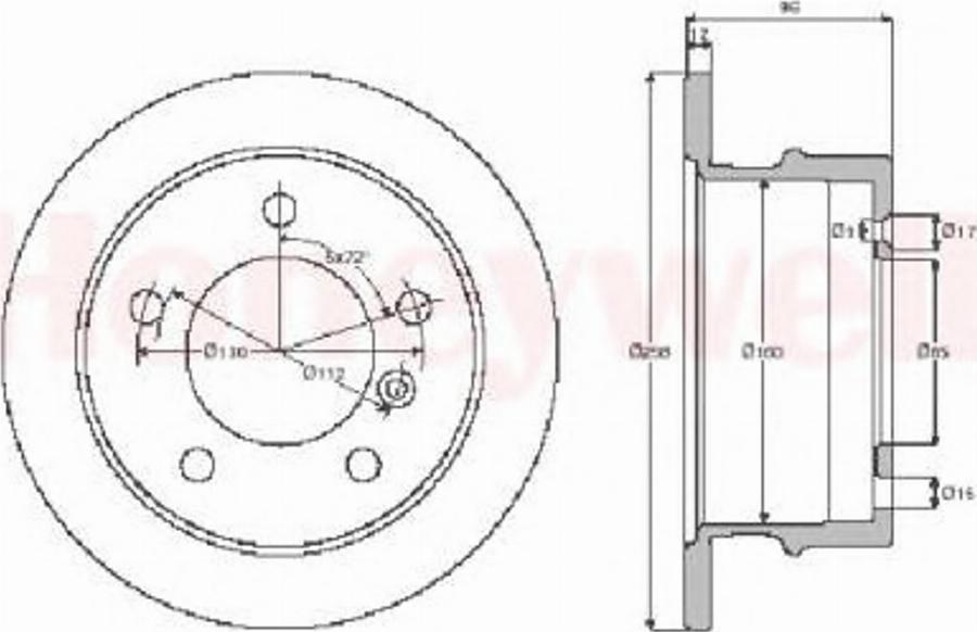 BENDIX 567771 B - Disque de frein cwaw.fr