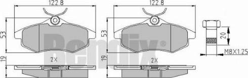 BENDIX 510407 - Kit de plaquettes de frein, frein à disque cwaw.fr