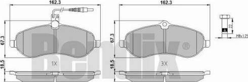 BENDIX 510530 - Kit de plaquettes de frein, frein à disque cwaw.fr