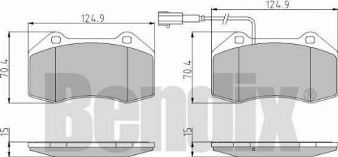 BENDIX 510653 - Kit de plaquettes de frein, frein à disque cwaw.fr