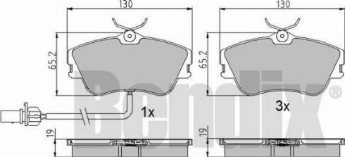 BENDIX 510634 - Kit de plaquettes de frein, frein à disque cwaw.fr