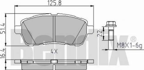 BENDIX 510630 - Kit de plaquettes de frein, frein à disque cwaw.fr