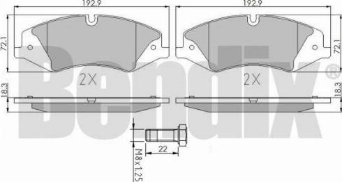 BENDIX 510001 - Kit de plaquettes de frein, frein à disque cwaw.fr