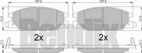 BENDIX 510153 - Kit de plaquettes de frein, frein à disque cwaw.fr