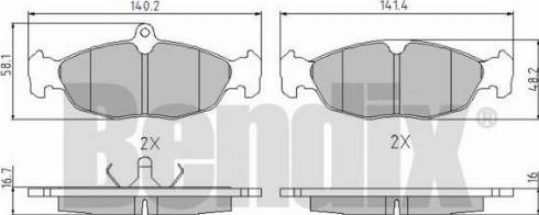 BENDIX 510118 - Kit de plaquettes de frein, frein à disque cwaw.fr