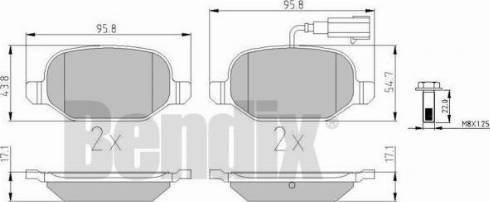 BENDIX 510890 - Kit de plaquettes de frein, frein à disque cwaw.fr