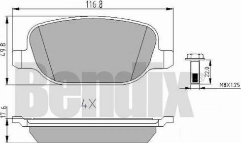 BENDIX 510891 - Kit de plaquettes de frein, frein à disque cwaw.fr