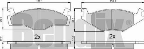 BENDIX 510316 - Kit de plaquettes de frein, frein à disque cwaw.fr