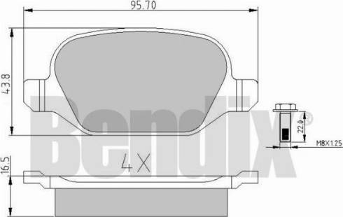 BENDIX 510387 - Kit de plaquettes de frein, frein à disque cwaw.fr