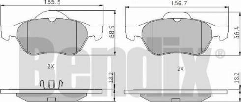 BENDIX 510376 - Kit de plaquettes de frein, frein à disque cwaw.fr