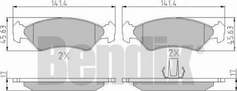 BENDIX 510281 - Kit de plaquettes de frein, frein à disque cwaw.fr