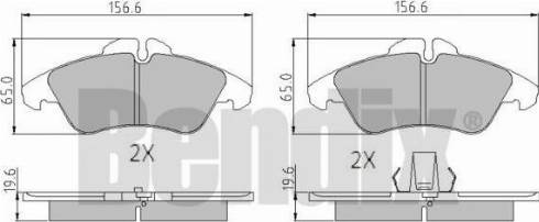 BENDIX 510270 - Kit de plaquettes de frein, frein à disque cwaw.fr