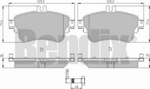 BENDIX 511062 - Kit de plaquettes de frein, frein à disque cwaw.fr