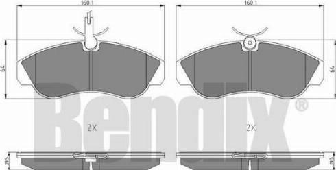 BENDIX 511029 - Kit de plaquettes de frein, frein à disque cwaw.fr