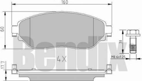 BENDIX 511234 - Kit de plaquettes de frein, frein à disque cwaw.fr