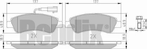 BENDIX 511235 - Kit de plaquettes de frein, frein à disque cwaw.fr