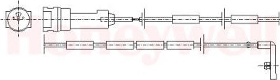 BENDIX 581346 - Contact d'avertissement, usure des plaquettes de frein cwaw.fr