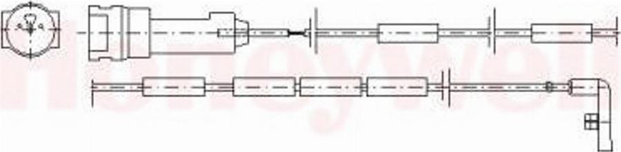 BENDIX 581341 - Contact d'avertissement, usure des plaquettes de frein cwaw.fr