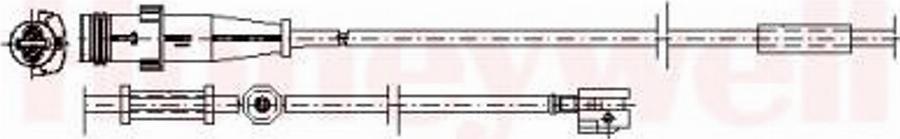 BENDIX 581385 - Contact d'avertissement, usure des plaquettes de frein cwaw.fr