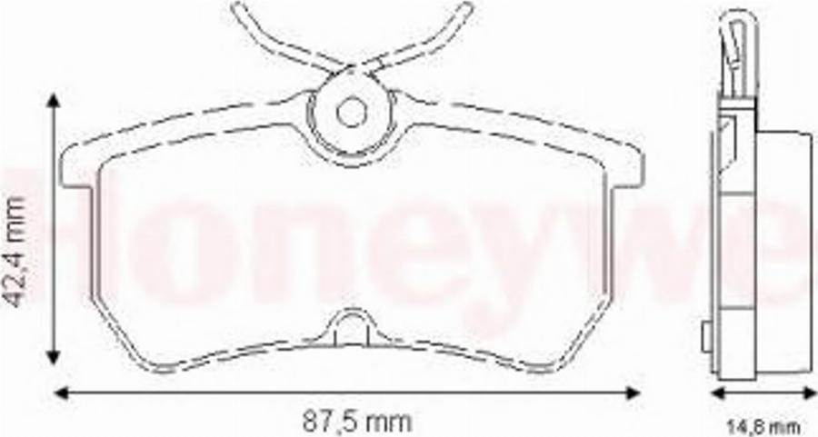 BENDIX 571998X - Kit de plaquettes de frein, frein à disque cwaw.fr