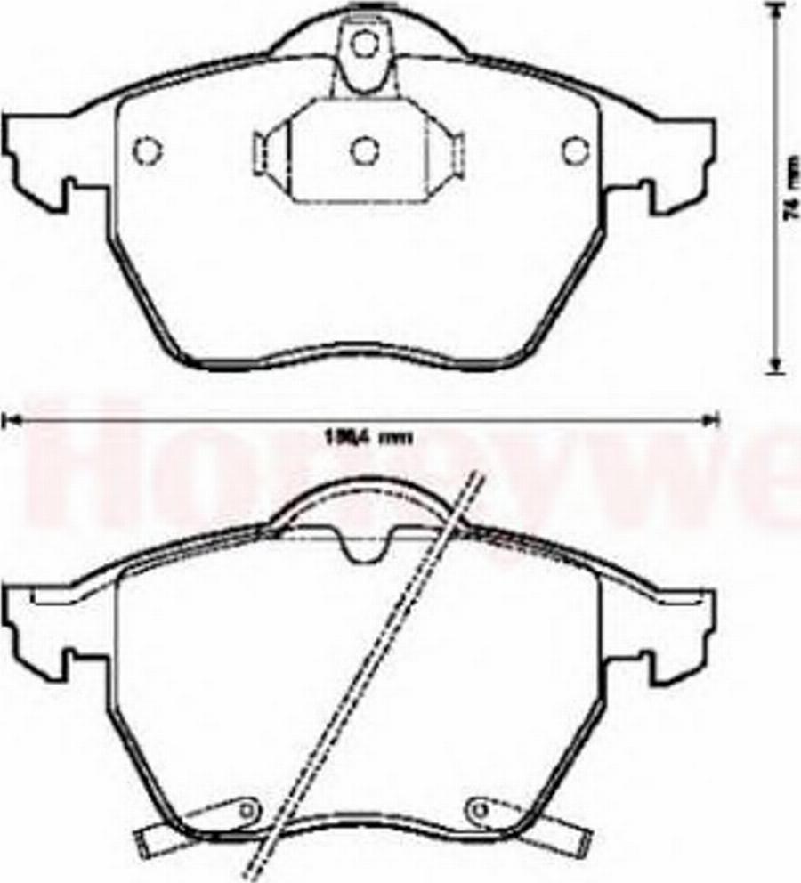 BENDIX 571997B - Kit de plaquettes de frein, frein à disque cwaw.fr