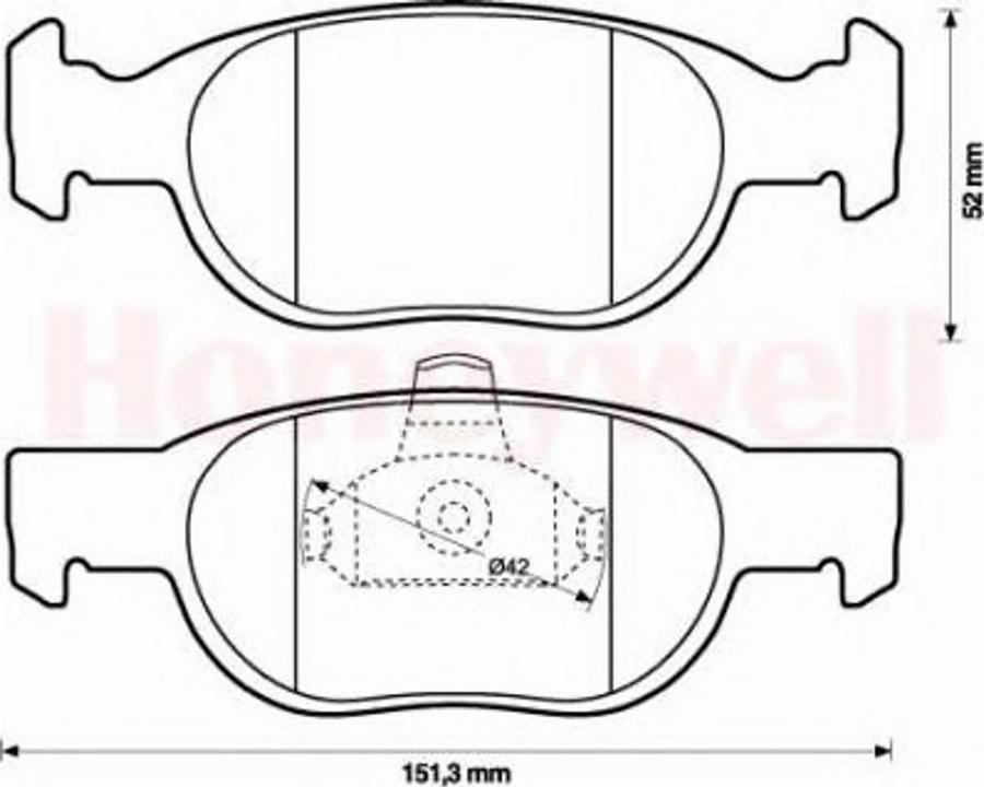 BENDIX 571949B - Kit de plaquettes de frein, frein à disque cwaw.fr