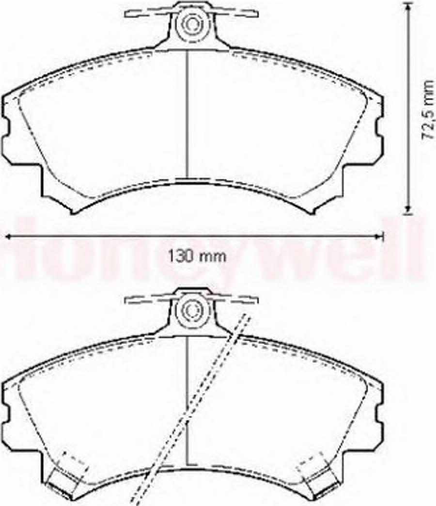 BENDIX 571940B - Kit de plaquettes de frein, frein à disque cwaw.fr